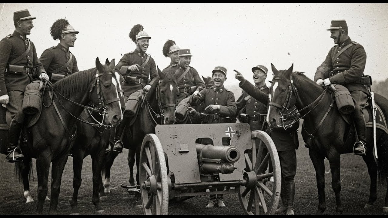 Französische Kavalleristen lachten über die 8 cm Feldkanone C67, bis sie vom Pferd fielen