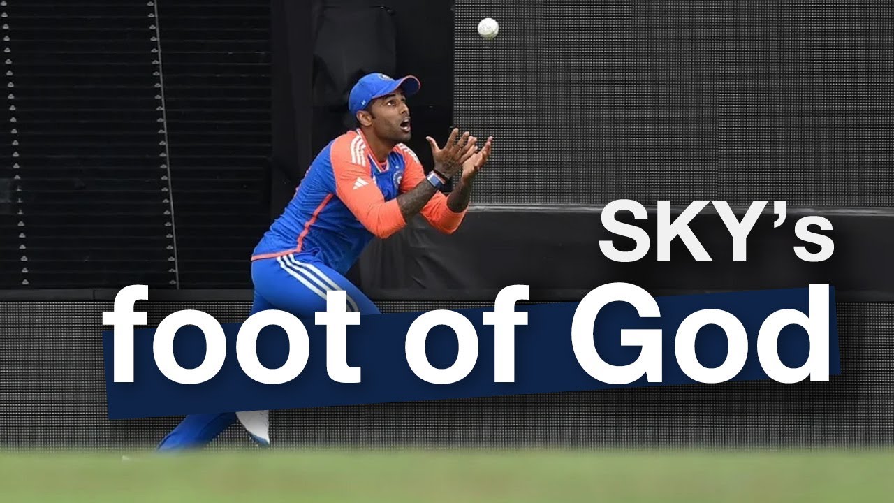 Sky's FOOT OF GOD brings India the trophy they deserve | #t20worldcup2024 #indvsa #final #cricket