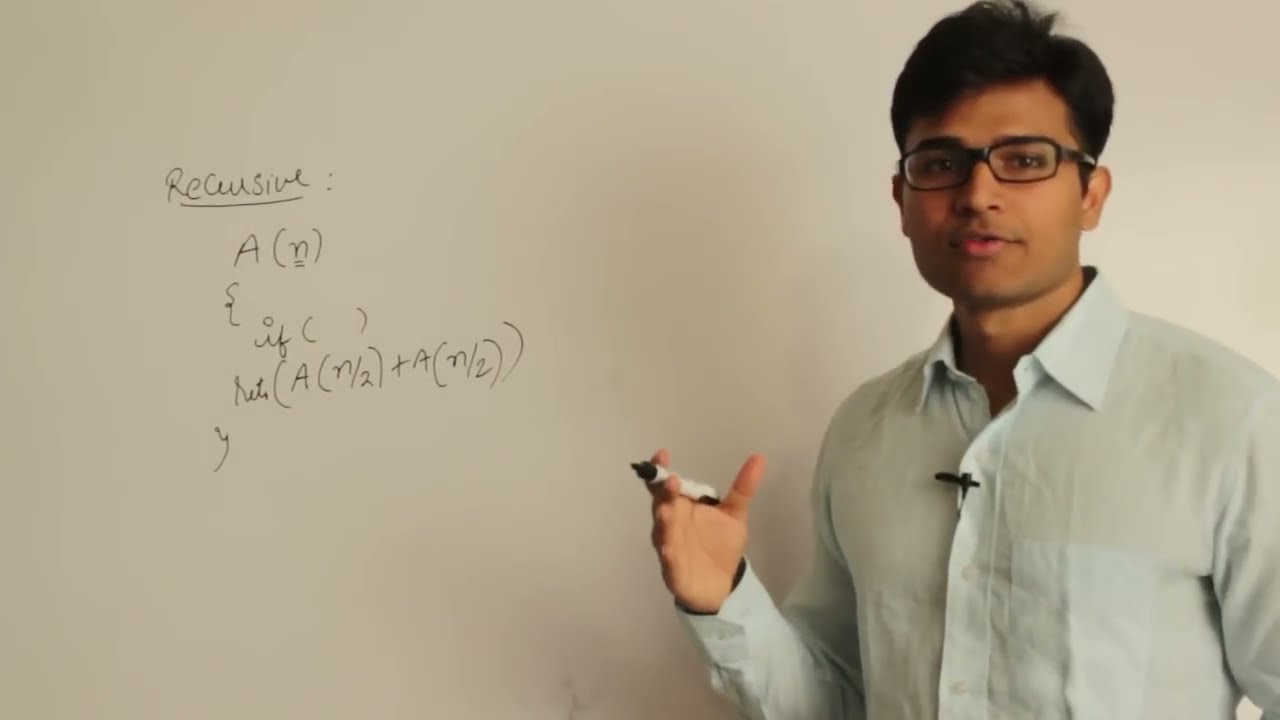 Algorithms | Time and Space Analysis | Time Analysis of Recursive Program | Ravindrababu Ravula