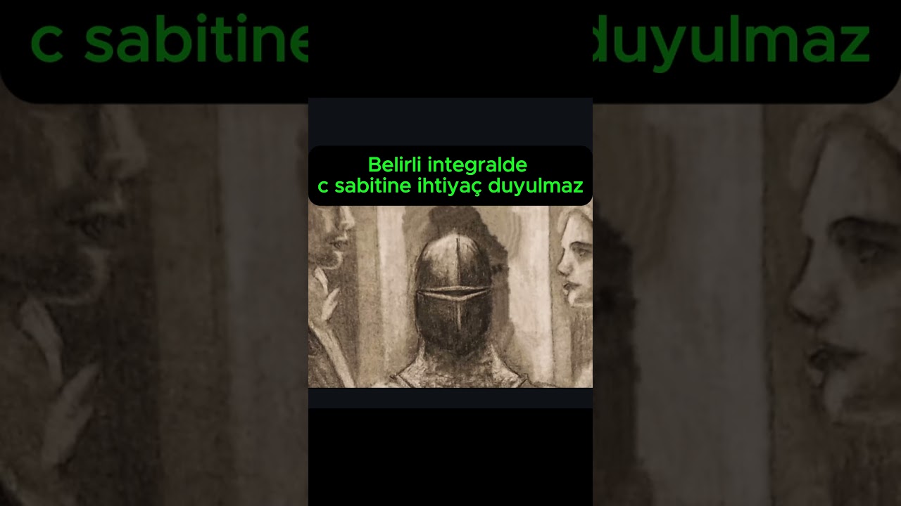Belirli integralde c sabiti 