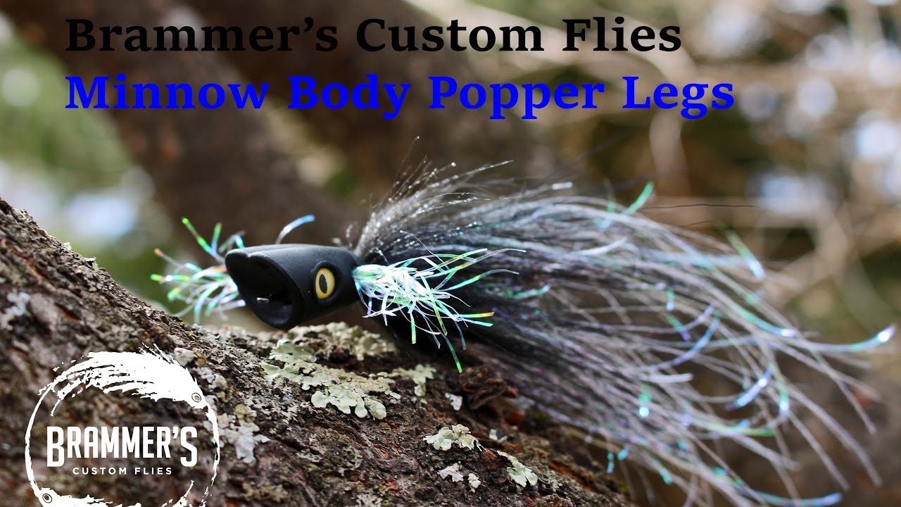 Fly Tying: Brammer's Minnow Body Popper Legs -Pike/Musky Fly