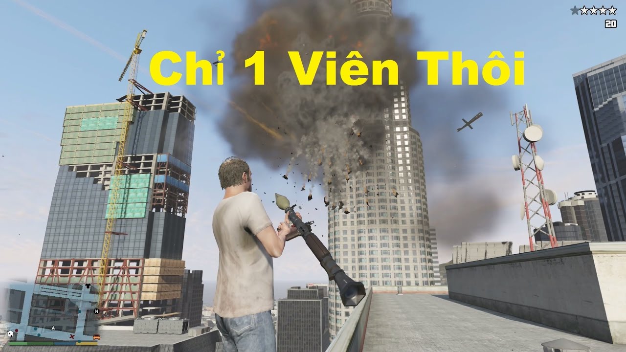 GTA 5 Mod - 1 Viên Đạn Hủy Diệt Toàn Bộ Thành Phố Trong GTA V?