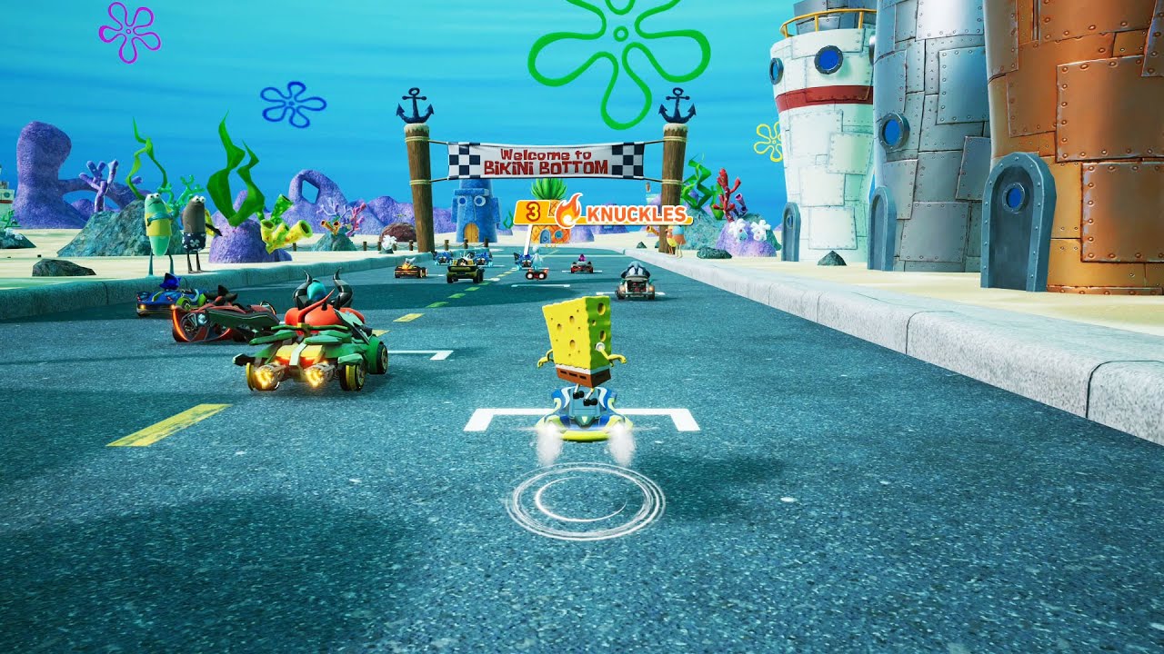 Sonic Racing CrossWorlds - SpongeBob DLC Gameplay (NEW Bikini Bottom Track) 4K