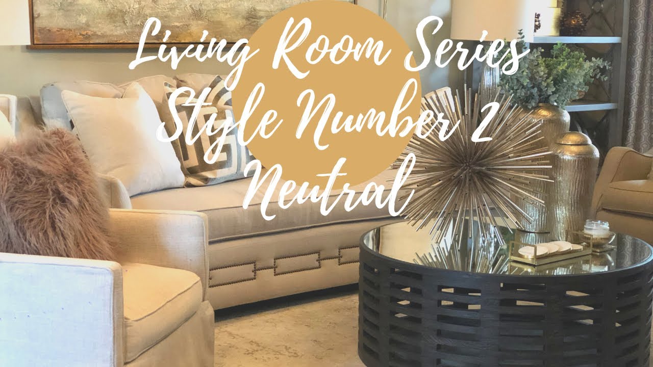 NEUTRAL CREAM DECOR | DECORATE WITH ME  | LIVING ROOM SERIES