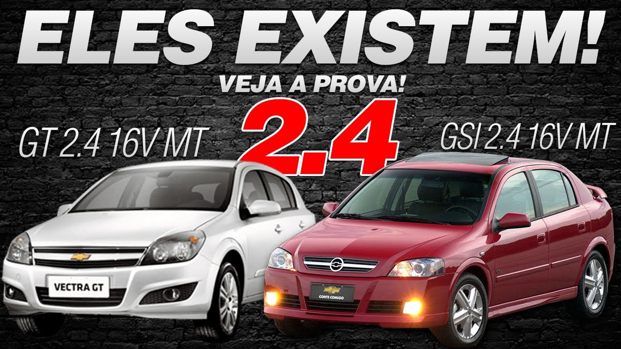 ASTRA GSI 2.4 16V MT E VECTRA GT 2.4 16V MT, ELES EXISTEM!