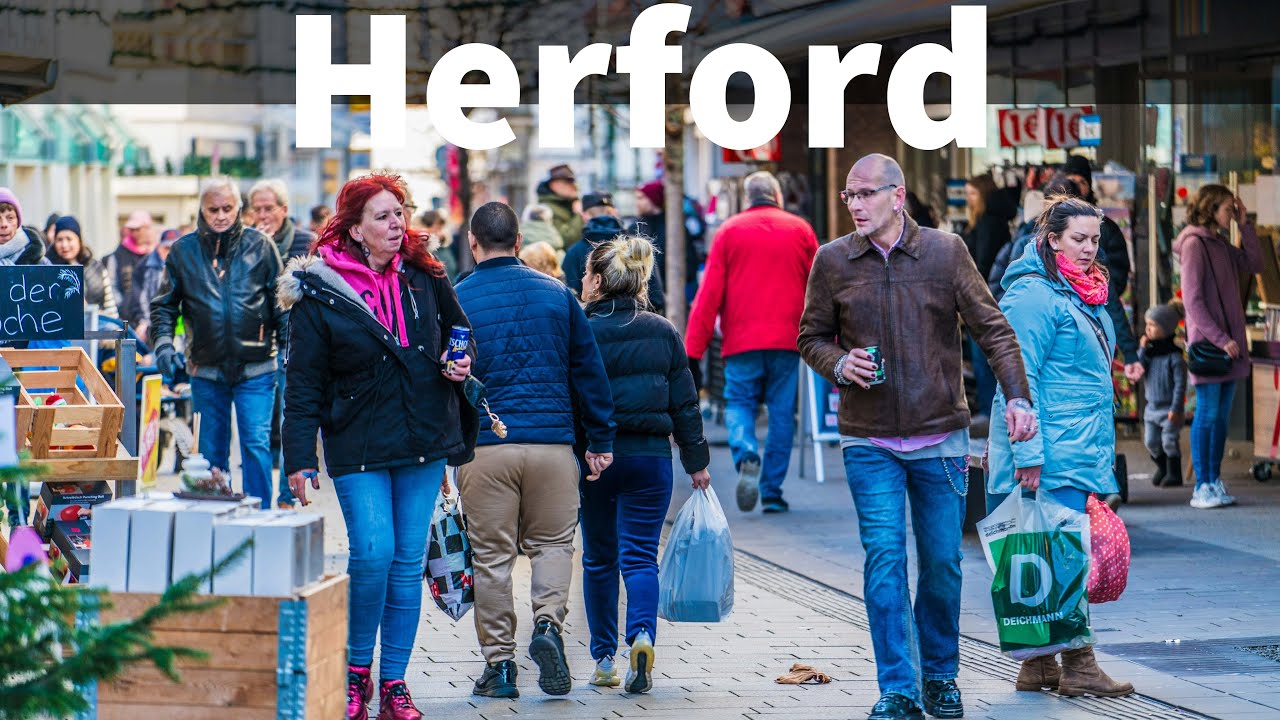 Herford | A Peaceful Walk in an Undiscovered German City | 4K