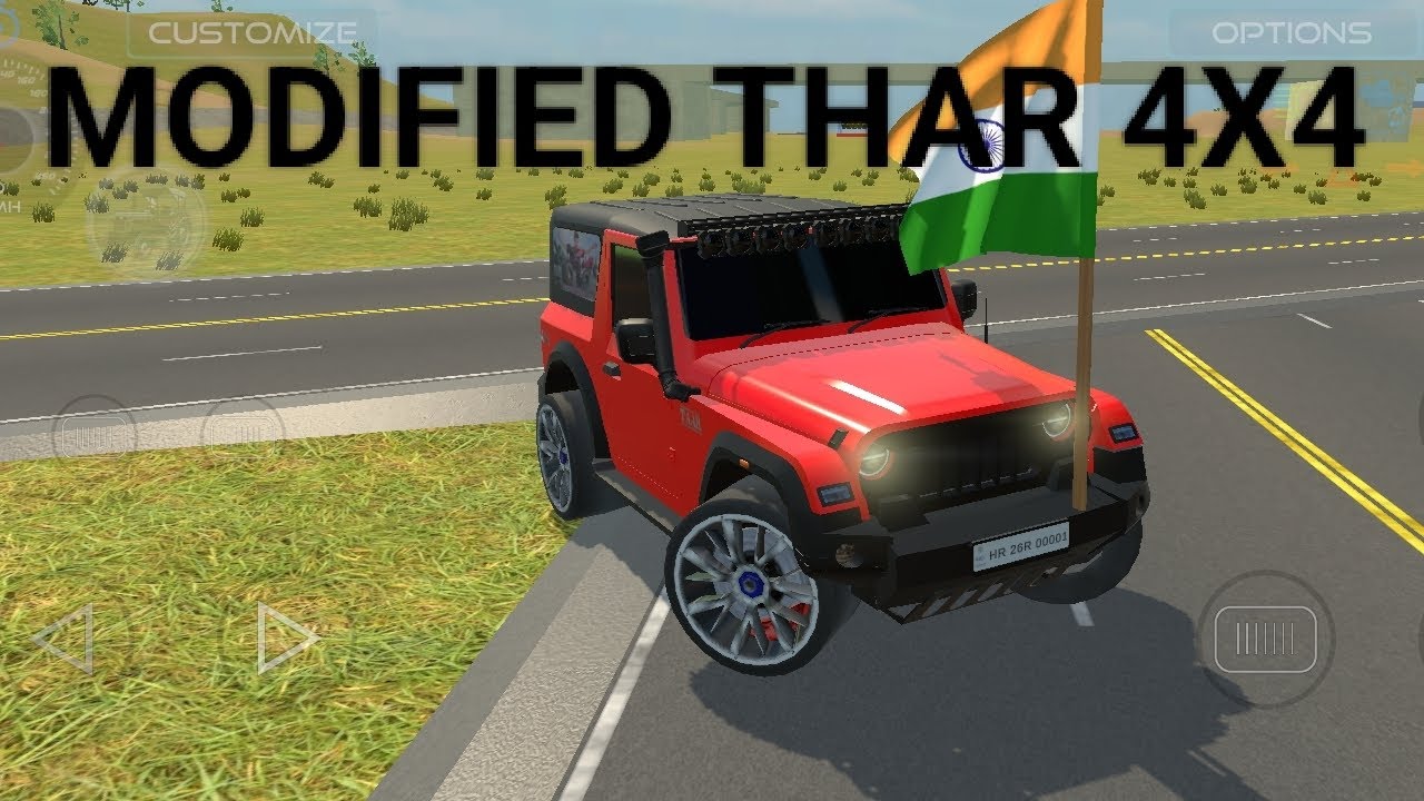 Modified Thar 4x4 Off Road Driving Game 🔥 Indian Thar Gameplay | Car Driving Game