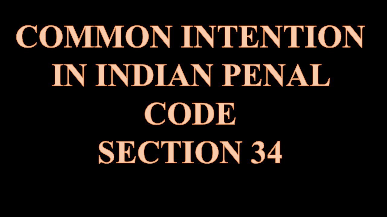 Common intention in IPC