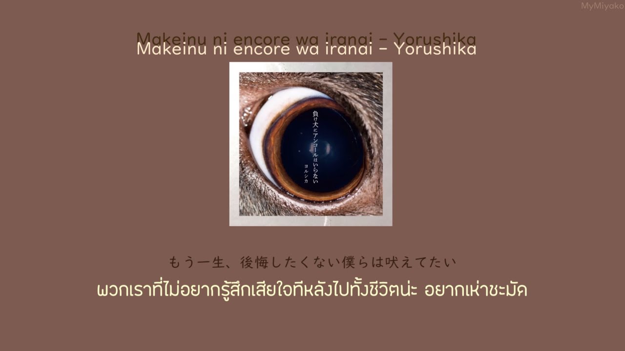 Makeinu ni encore wa iranai (負け犬にアンコールはいらない) - Yorushika ヨルシカ THAISUB