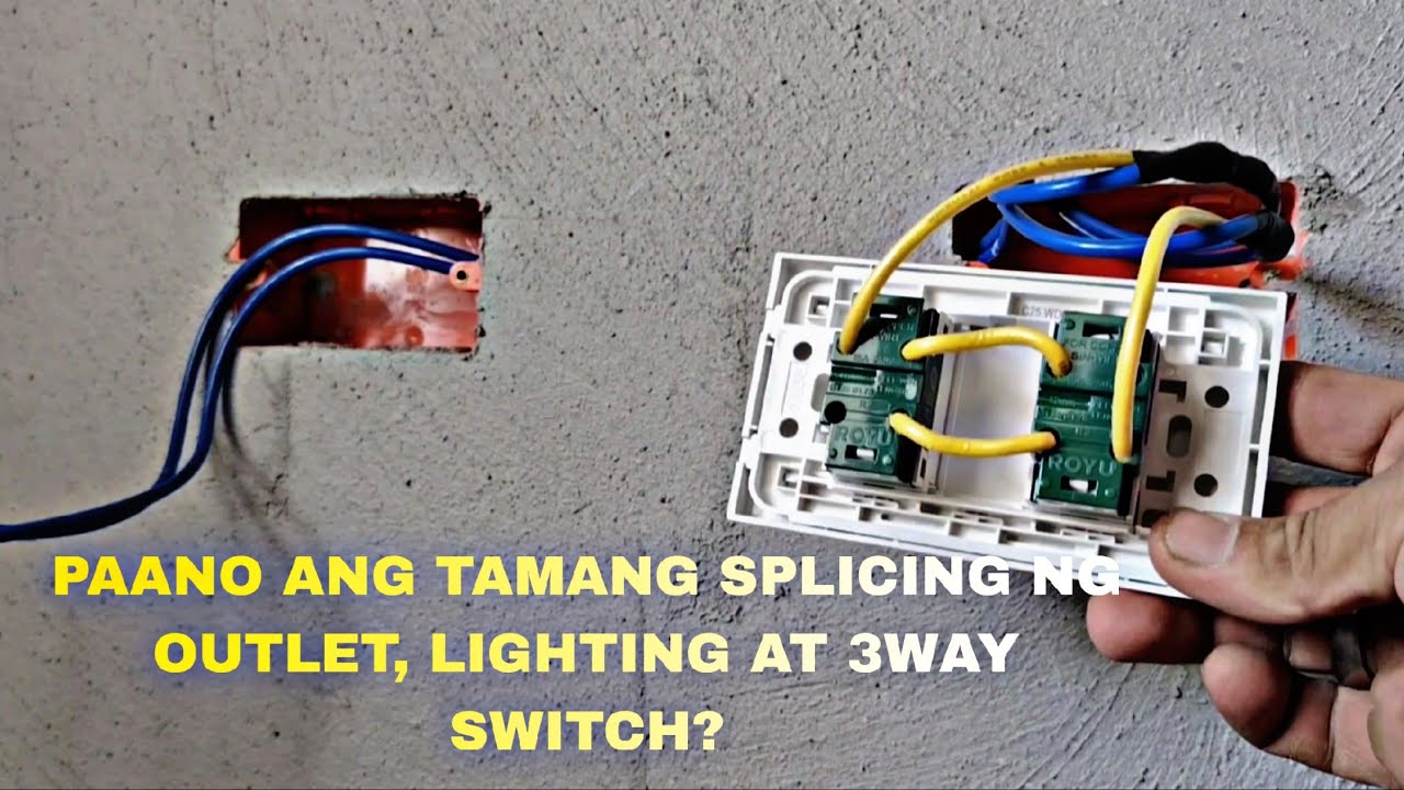 PAANO ANG TAMANG SPLICING NG OUTLET, LIGHTING AT 3WAY SWITCH? 