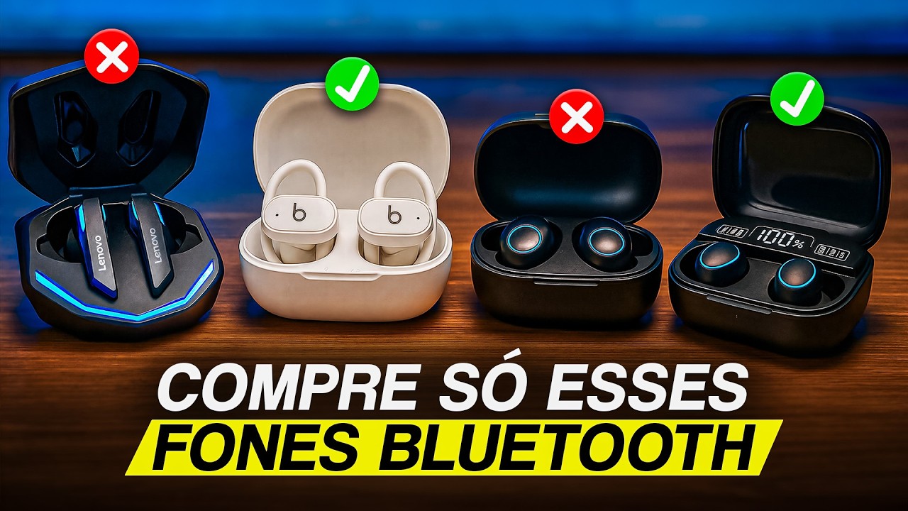7 FONES Bluetooth BARATOS que HUMILHAM os Caros em 2026!