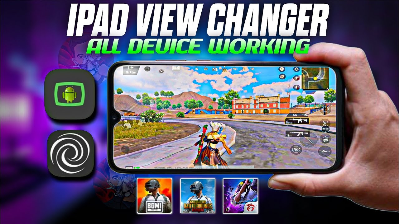 iPad view Resolution changer | Bgmi iPad view | full screen iPad view in bgmi