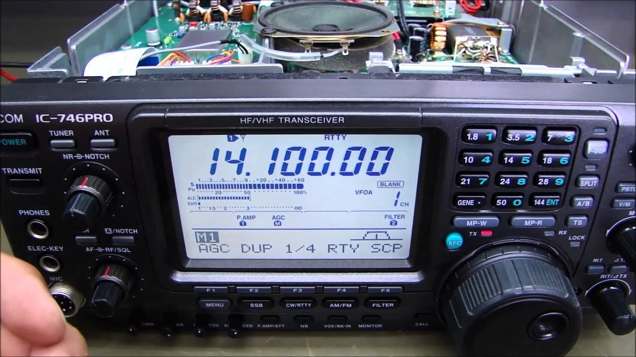 ALPHA TELECOM: ICOM IC-746PRO SEM ALC e POT&Ecirc;NCIA OSCILANDO