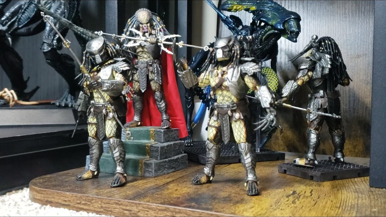 HIYA TOYS exquisite mini Predator and Alien Collection Display Tour Diorama