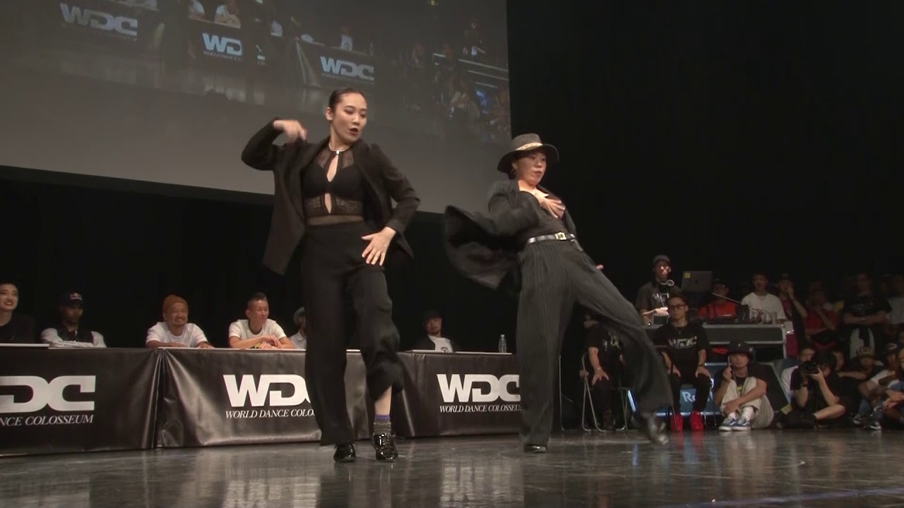 sangria(おかよ&美都瑠) vs MASTER PIECE(Yoonji&Jeem)  WDC 2019 FINAL WAACKIN'   #WDC