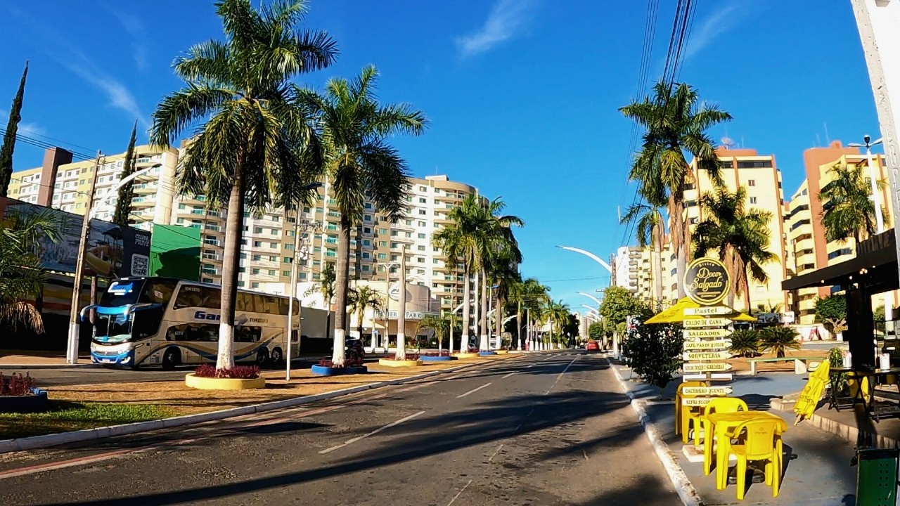 CALDAS NOVAS Conhecendo a Cidade, Passeio de Moto pelas ruas da Maior  Estância Hidrotermal do Mundo