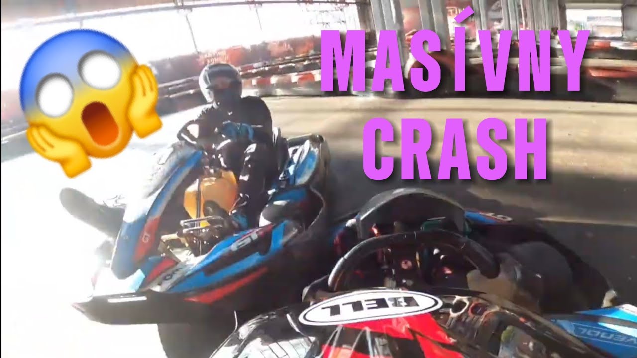 MASÍVNY CRASH 😱 | tréningový pretek - smer | Karting Zone Žilina