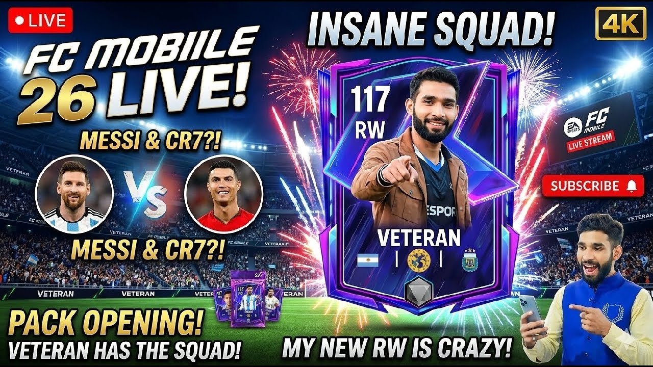 🔴 FC Mobile 26 LIVE 🔥 Insane Pack Opening & Ranked Grind ⚽ | 19,000,009 BILLION VIEWS Team Review