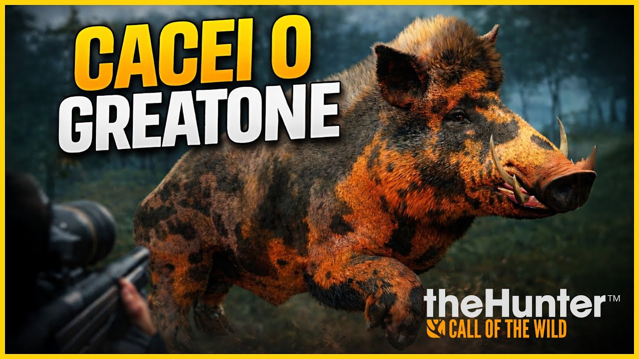 CACEI O JAVALI RETALHO LENDÁRIO GREATONE, um dos animais mais raros do jogo!