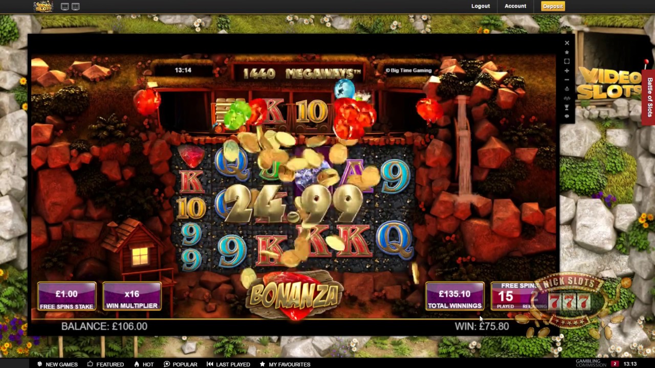BIG WIN on Bonanza Slot - &pound;1 Bet