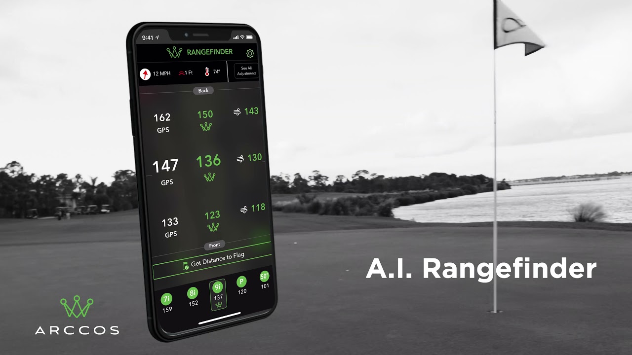 A.I. Rangefinder with Arccos Caddie