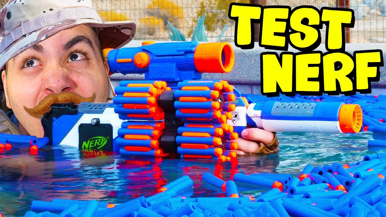 TEST ESTREMO NERF CONTRO MANICHINO DI GEL REALISTICO!!