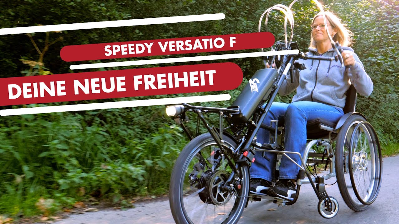 DEINE neue FREIHEIT! Das E-Handbike Speedy VERSATIO F im Detail | Rollstuhl-Zuggerät