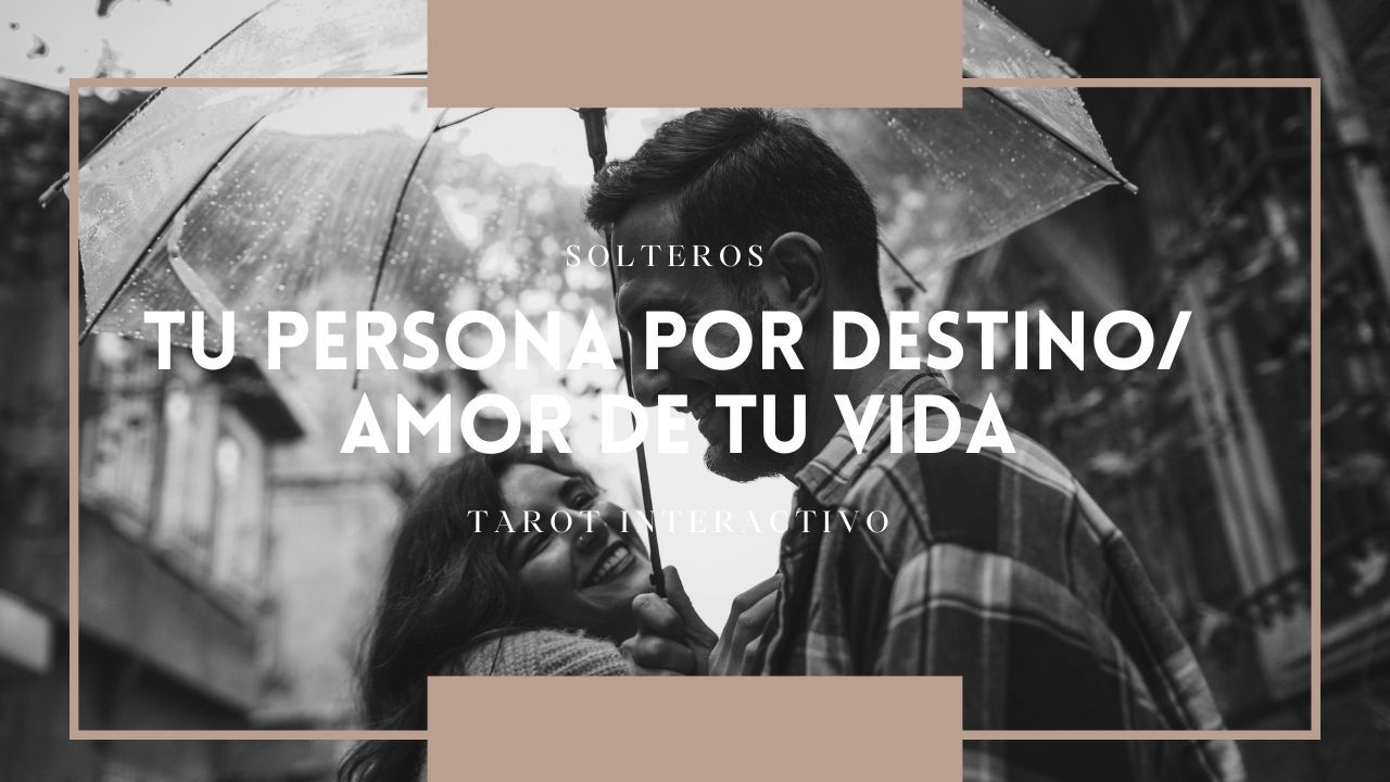 Tu persona por destino/ Amor de tu vida 💕✨ SOLTEROS| Tarot Interactivo 🔮
