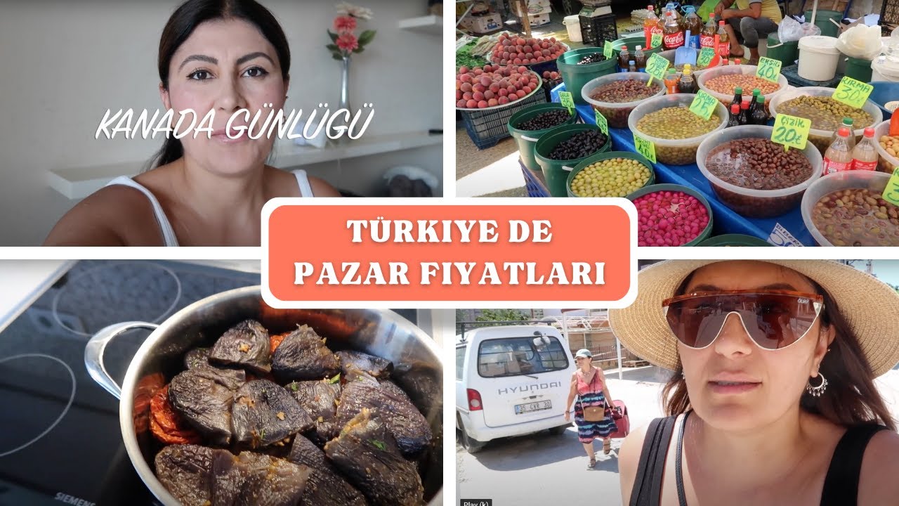 Kanada dan Türkiye ye Geldim ve Pazardaki Fiyatlara Çok Sasirdim |Boyle Kuru Dolma Sunumu Görmediniz