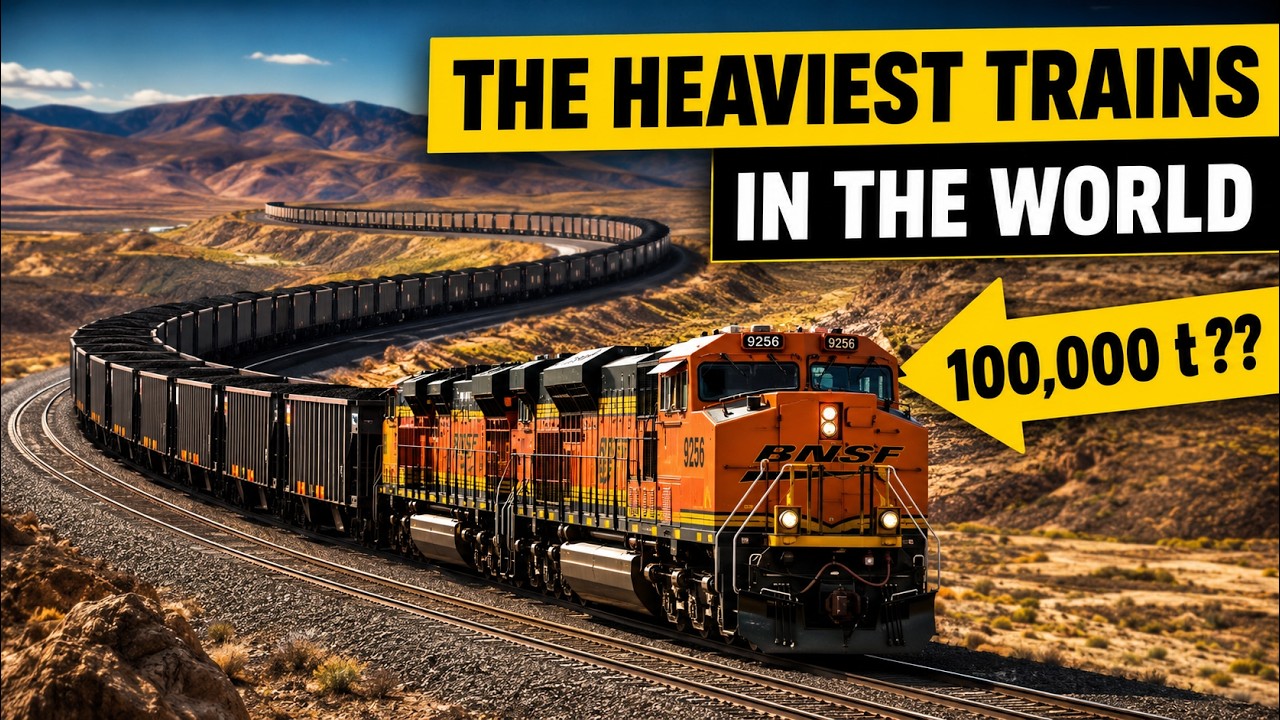 Top 10 Heaviest Trains Worldwide (Explained)