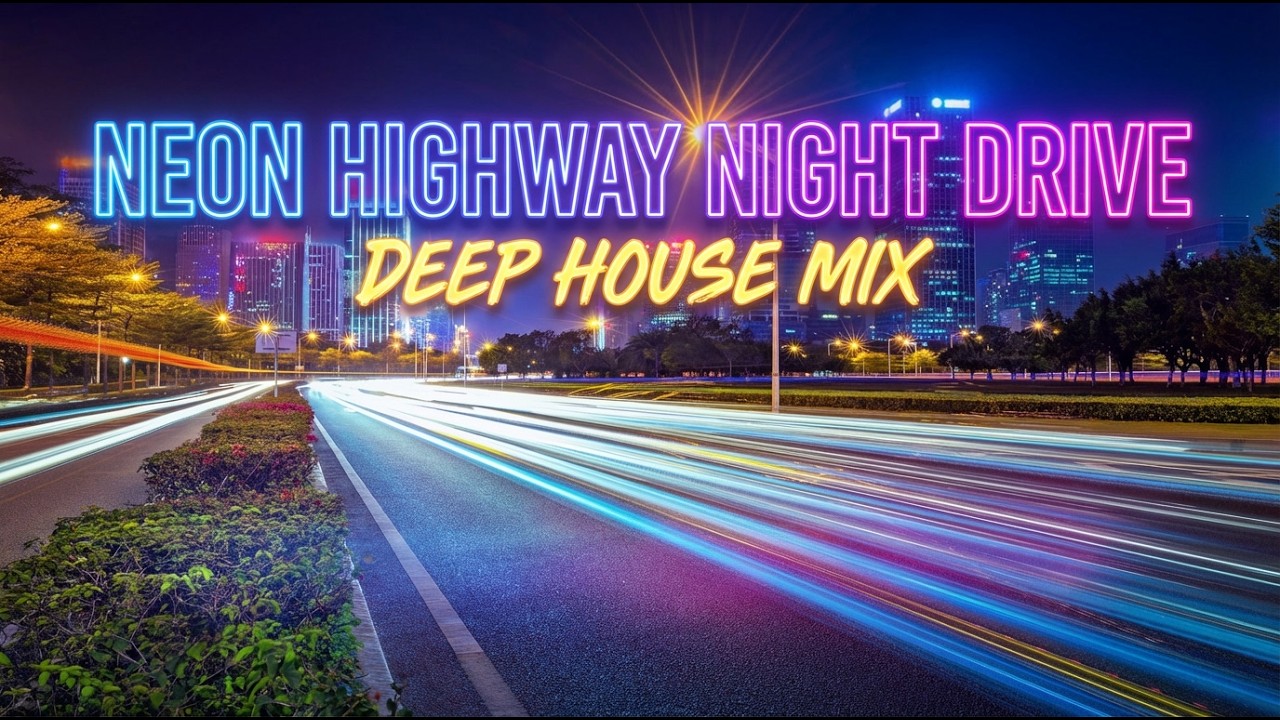 Neon Highway Night Drive 🚗 Deep House Mix