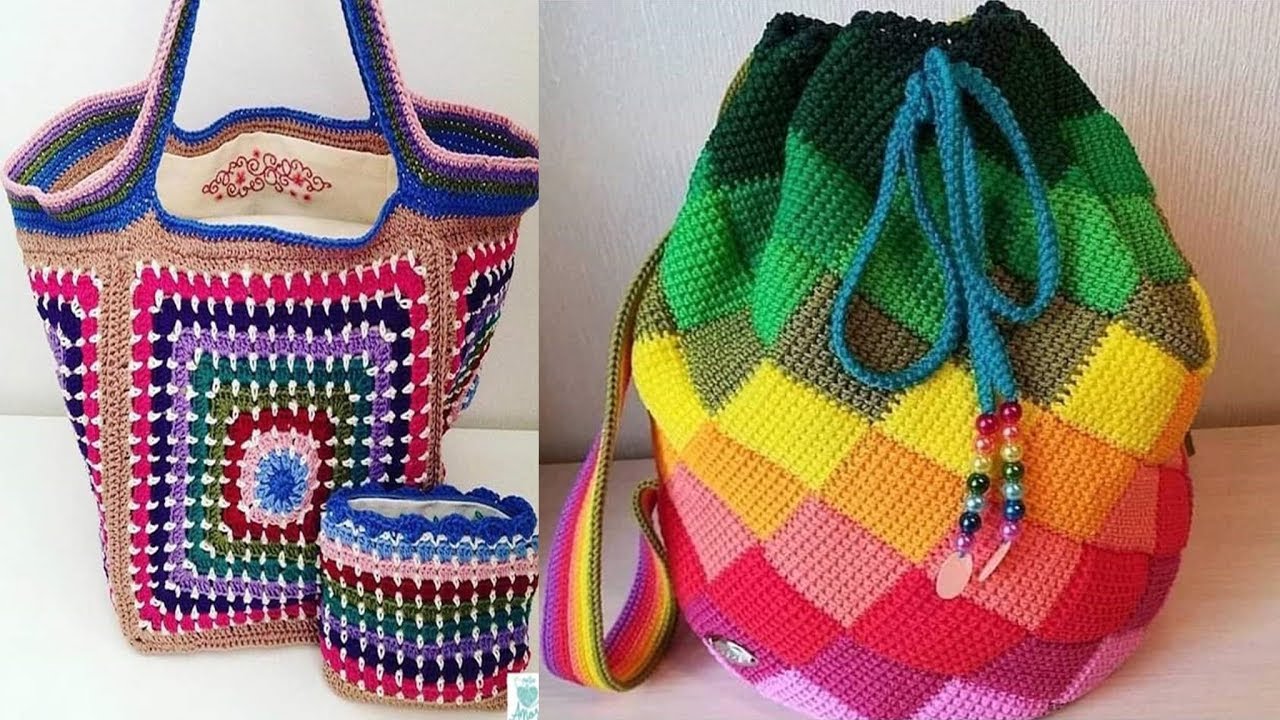 MODERNAS CARTERAS TEJIDAS EN CROCHET MODELOS 003