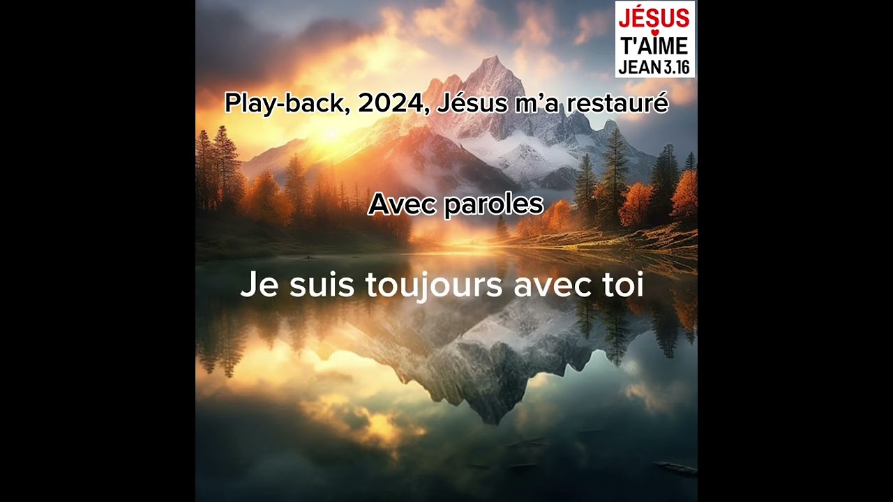 Play-back, (jésus m’a restauré)￼￼ 2024