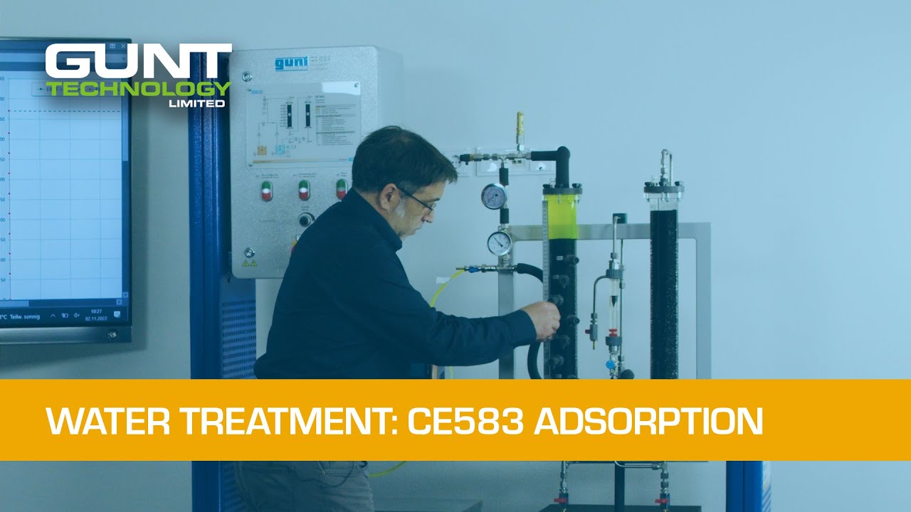 CE583 Adsorption - Didactic equipment for water treatment