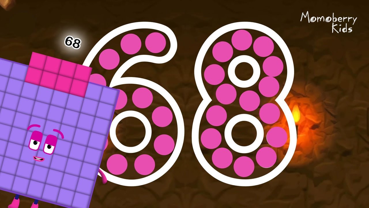 Numberblocks 68 Magic Run - Numberblocks Sixty Eight Adventure | Number Counting Go Explore