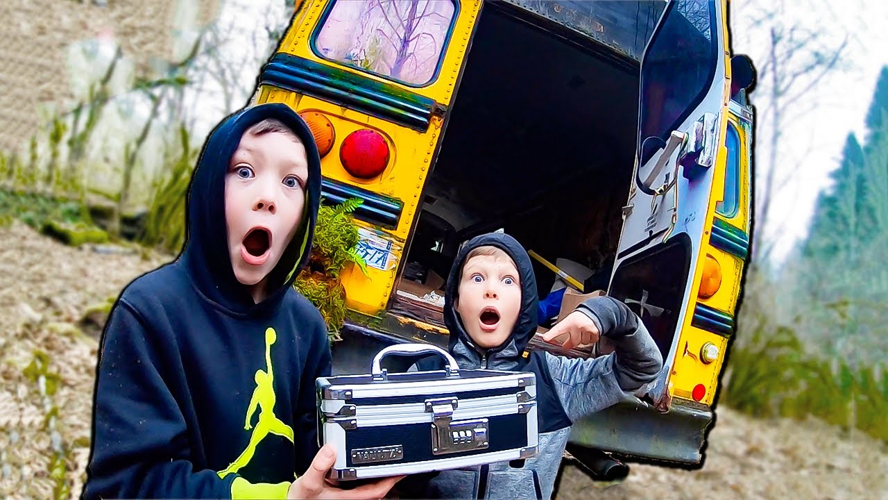 WE BROKE INTO ABANDONED SCHOOL BUS AND FOUND THIS SAFE!