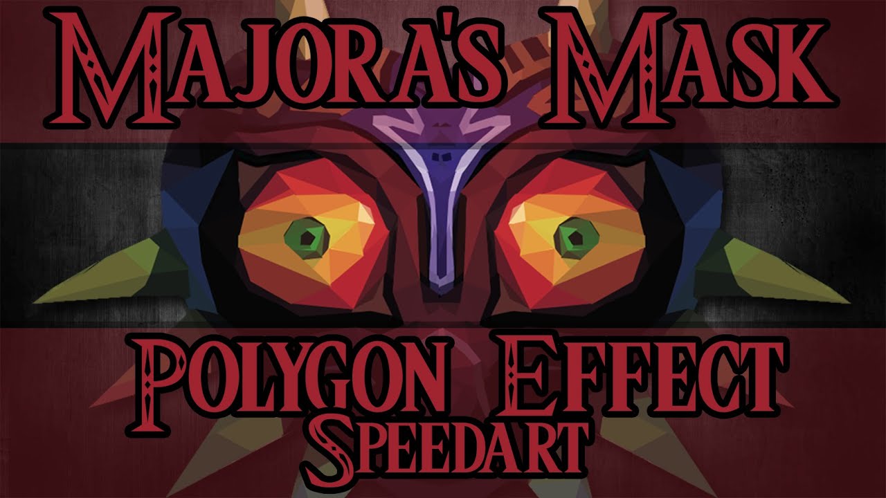 Majora's Mask Polygon Effect Speed Art  - The Legend Of Zelda