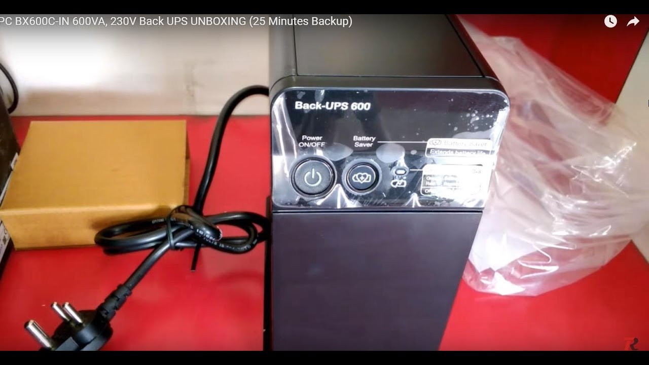 APC BX600C-IN 600VA, 230V Back UPS UNBOXING (25 Minutes Backup)