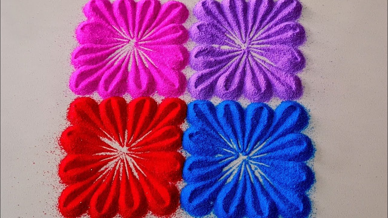 Simple Rangoli Designs For Dussehra, Diwali Festival | Small Rangoli | Diwali Rangoli | Top Rangolis