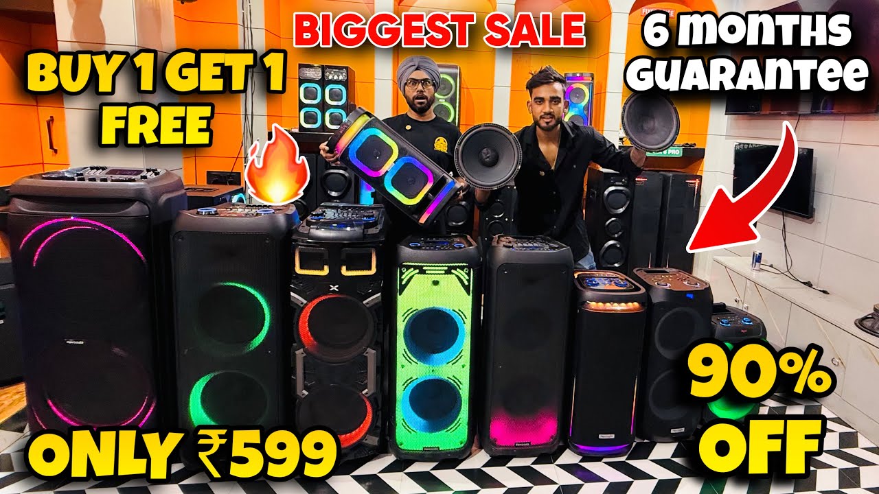 Cheapest Tower Speaker in Delhi 🔥| सबसे सस्ता Home Theatre, DJ & Woofer Speaker Sale Flowbeats 