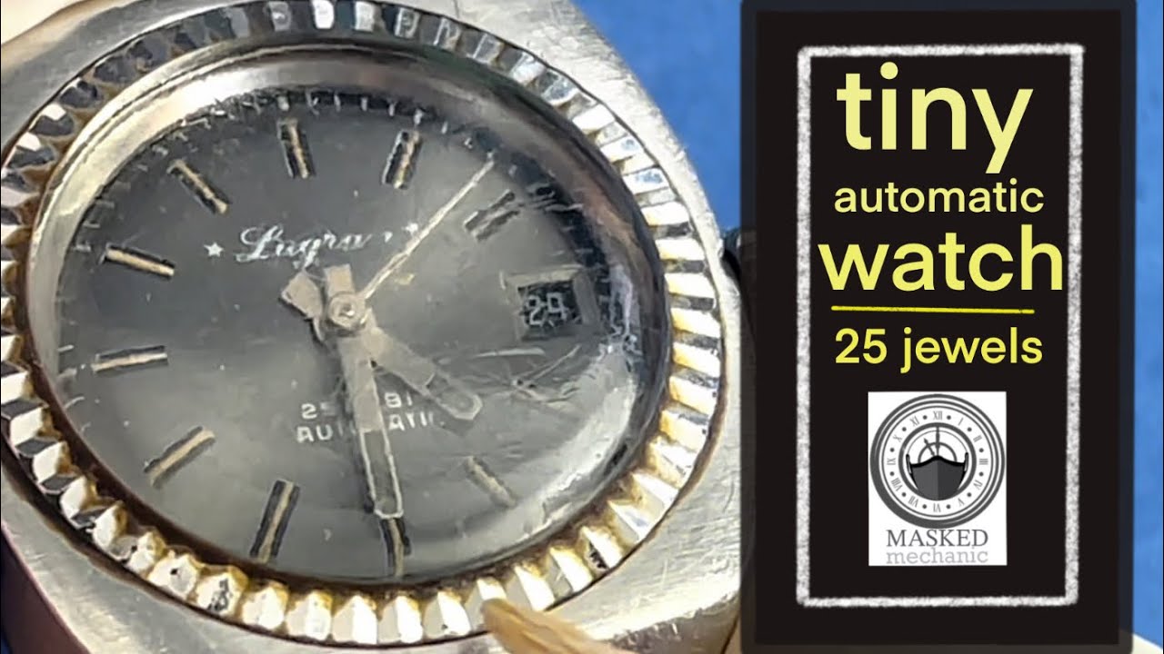 how to disassemble tiny watch lugran with eta 2551 caliiber movement.