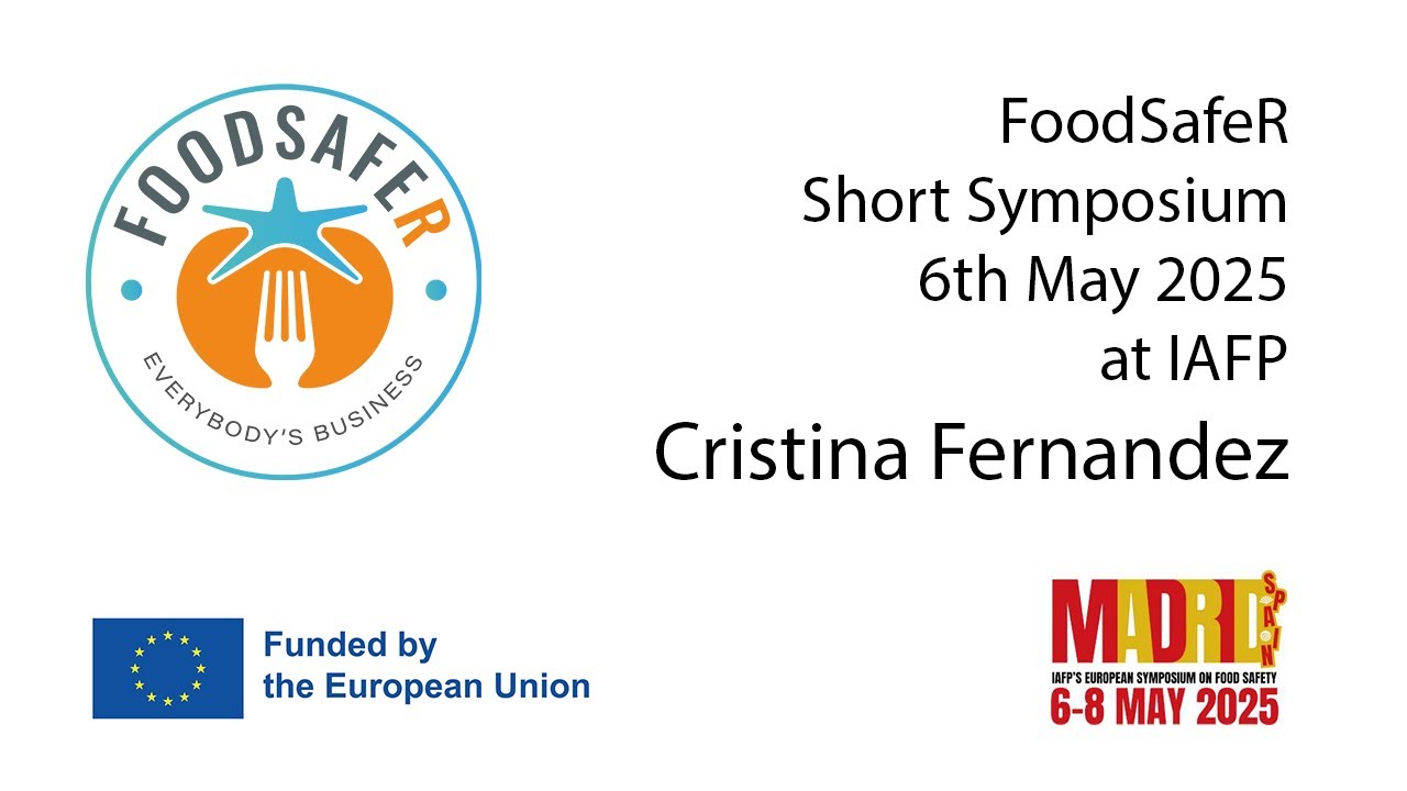 FoodSafeR IAFP Session - presentation by Cristina Hernandez (IRIS)