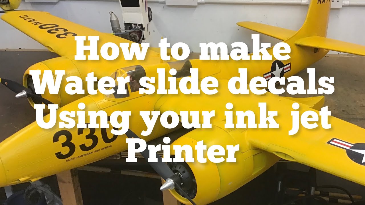 HowTo/ Making Water Slide Decals/ For RC Scale Aircraft/ Helicopters