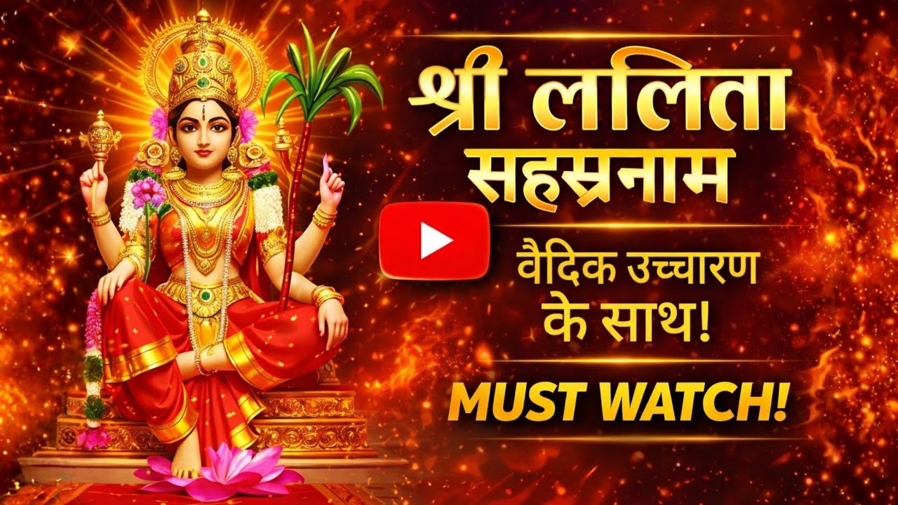 श्री ललिता सहस्रनाम स्तोत्रम् । LaitaSahasranama with Lyrics | #vaidicpujas #srisri #chanting #mata 
