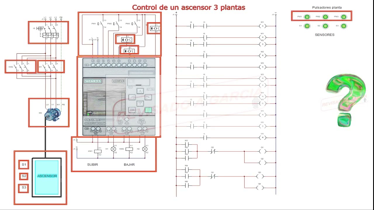 Ascensor de 3 plantas con logo