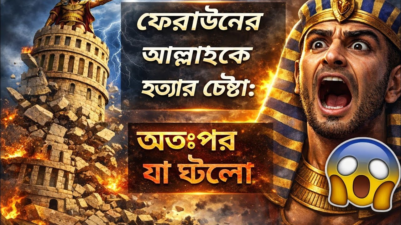 ফেরাউন আল্লাহকে হত্যা করতে টাওয়ার বানিয়েছিল | শেষ পরিণতি কী হয়েছিল? Islamic video 