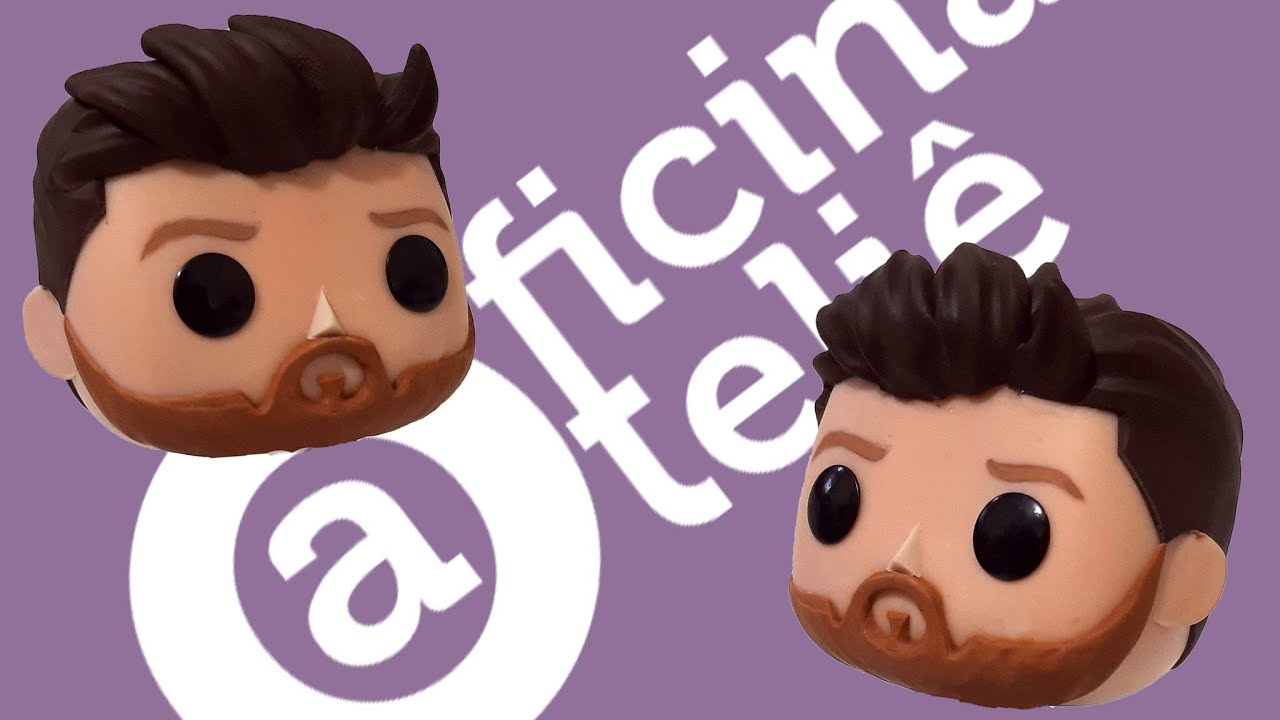 Barba Média em biscuit.