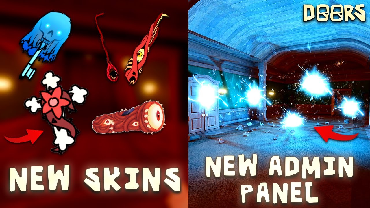 New ITEM SKINS And ADMIN PANEL Changes in DOORS THE OUTDOORS SUBFLOOR UPDATE | Doors Roblox Showcase