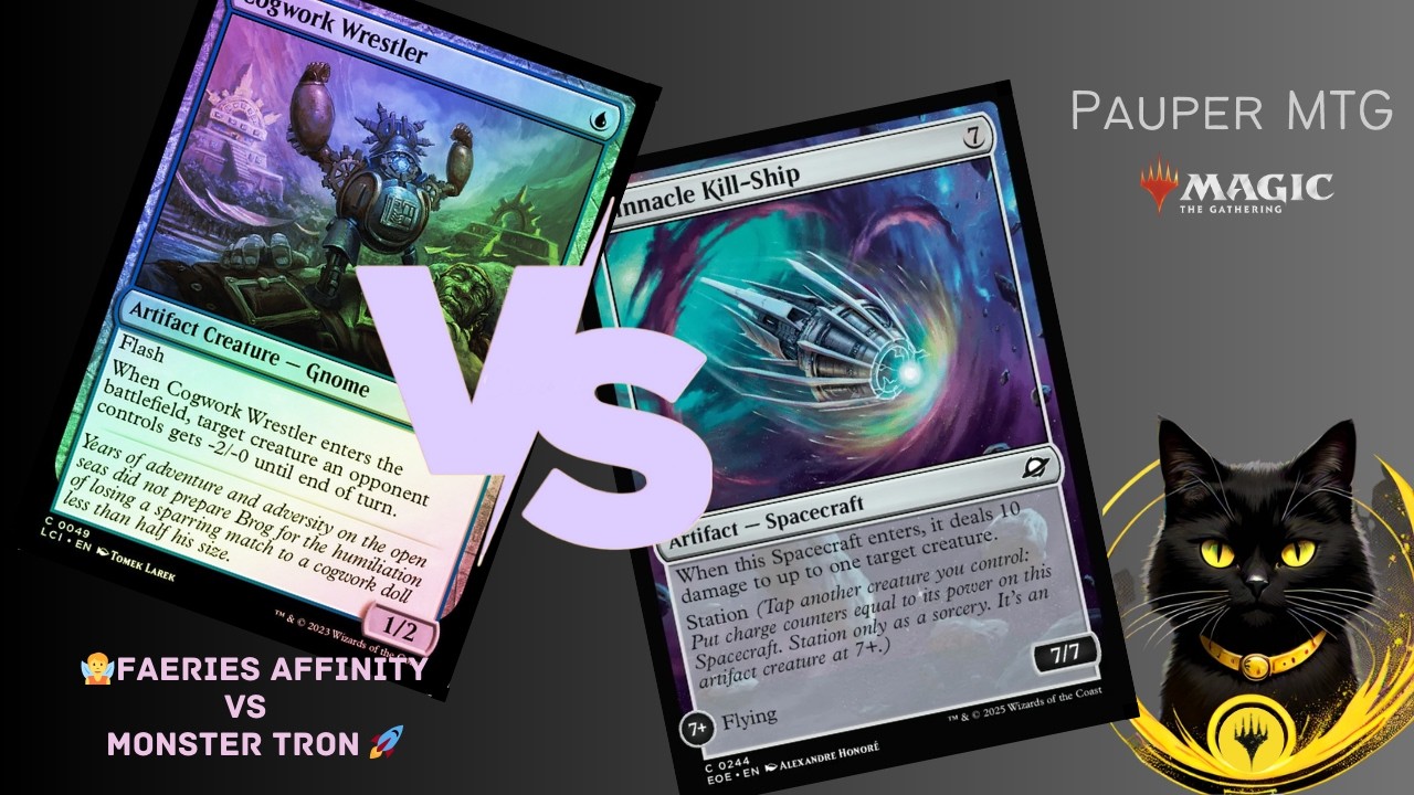 Faeries Affinity Vs Monster Tron [Pauper Gameplay]