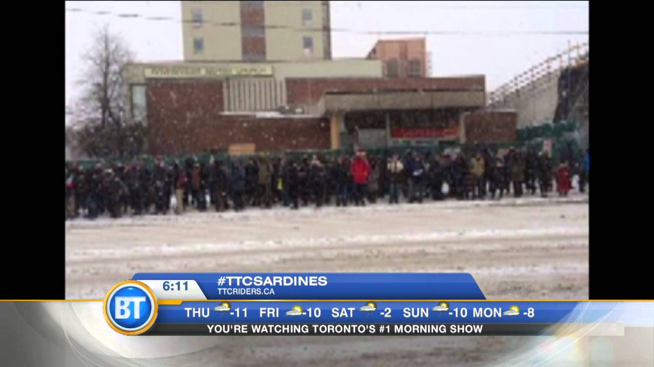 #TTCsardines campaign launched by transit advocacy group, talking about neknominations